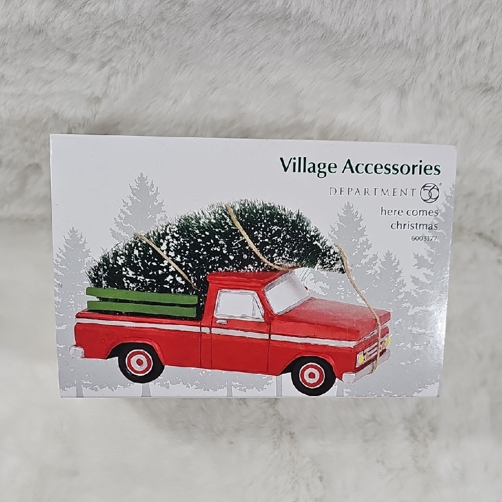 Department 56 Village Cross Product Accessories Here Comes Christmas Figurine